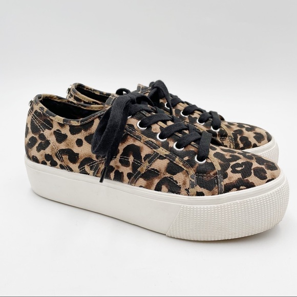 Steve Madden Shoes - Steve Madden Emmi Low 2” Platform Sneakers Leopard Print